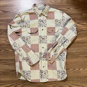 J. Crew Corduroy Pattern Print Button Down Shirt